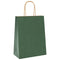 Papieren kraftzakken 50 st met hengsels 21x11x28 cm groen