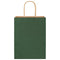 Papieren kraftzakken 50 st met hengsels 21x11x28 cm groen