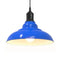 Hanglamp in hoogte verstelbaar E27 31 cm metaal donkerblauw