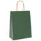 Papieren kraftzakken 250 st met hengsels 21x11x28 cm groen