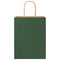 Papieren kraftzakken 250 st met hengsels 21x11x28 cm groen