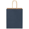 Papieren kraftzakken 50 st met hengsels 18x8x22 cm blauw