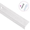 Trapneuzen L-vormig 5 st 134 cm aluminium zilverkleurig
