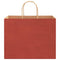 Papieren kraftzakken 50 st met hengsels 32x22x24 cm rood