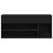 Schoenenbank 102x30,5x45 cm bewerkt hout zwart