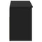 Schoenenbank 102x30,5x45 cm bewerkt hout zwart
