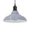 Hanglamp in hoogte verstelbaar E27 31 cm metaal glanzend grijs