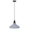 Hanglamp in hoogte verstelbaar E27 31 cm metaal glanzend grijs