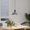 Hanglamp in hoogte verstelbaar E27 31 cm metaal glanzend grijs