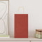 Papieren kraftzakken 50 st met hengsels 21x11x36 cm rood