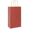 Papieren kraftzakken 50 st met hengsels 21x11x36 cm rood