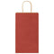 Papieren kraftzakken 50 st met hengsels 21x11x36 cm rood