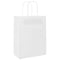 Papieren kraftzakken 50 st met hengsels 21x11x28 cm wit