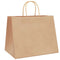 Papieren kraftzakken 50 st met hengsels 32x22x24 cm bruin