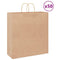 Papieren kraftzakken 50 st met hengsels 32x12x42 cm zwart