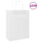 Papieren kraftzakken 250 st met hengsels 26x12x35 cm wit