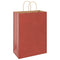 Papieren kraftzakken 50 st met hengsels 32x17x44 cm rood