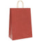 Papieren kraftzakken 50 st met hengsels 32x17x44 cm rood