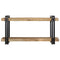 Wandschap 90x33x45 cm massief ruw mangohout
