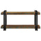 Wandschap massief gerecycled hout meerkleurig