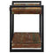 Wandschap massief gerecycled hout meerkleurig