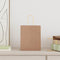 Papieren kraftzakken 250 st met hengsels 18x8x22 cm bruin