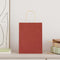 Papieren kraftzakken 50 st met hengsels 21x11x28 cm rood