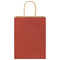 Papieren kraftzakken 50 st met hengsels 21x11x28 cm rood