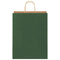 Papieren kraftzakken 50 st met hengsels 32x12x42 cm groen