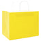 Papieren kraftzakken 50 st met hengsels 32x22x24 cm geel