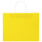 Papieren kraftzakken 50 st met hengsels 32x22x24 cm geel