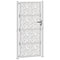 Poort met bladontwerp 105x205 cm weervast staal