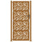 Poort met bladontwerp 105x205 cm weervast staal
