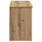 Schoenenbank 102x30,5x45 cm bewerkt hout artisanaal eikenkleur