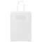 Papieren kraftzakken 250 st met hengsels 15x8x21 cm wit