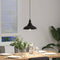 Hanglamp in hoogte verstelbaar E27 31 cm metaal glanzend zwart