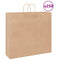 Papieren kraftzakken 250 st met hengsels 54x15x49 cm bruin