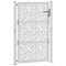 Poort met bladontwerp 105x155 cm weervast staal