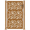 Poort met bladontwerp 105x155 cm weervast staal