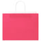 Papieren kraftzakken 50 st met hengsels 32x17x25 cm roze