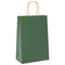 Papieren kraftzakken 50 st met hengsels 21x11x31 cm groen