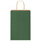 Papieren kraftzakken 50 st met hengsels 21x11x31 cm groen