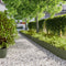 Gazonranden 10 st 25x103 cm koudgewalst staal olijfgroen