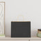 Papieren kraftzakken 50 st met hengsels 32x22x24 cm zwart