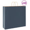 Papieren kraftzakken 50 st met hengsels 54x15x49 cm blauw