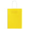 Papieren kraftzakken 50 st met hengsels 15x8x21 cm geel