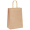 Papieren kraftzakken 50 st met hengsels 15x8x21 cm bruin
