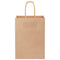 Papieren kraftzakken 50 st met hengsels 15x8x21 cm bruin