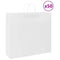Papieren kraftzakken 50 st met hengsels 54x15x49 cm wit