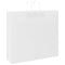 Papieren kraftzakken 50 st met hengsels 54x15x49 cm wit
